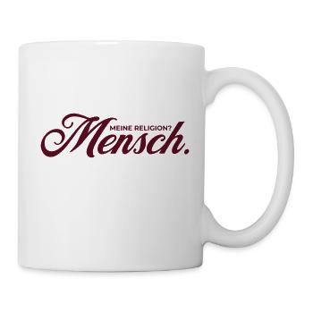 Religion mensch - Tasse - Weiß - Rechts