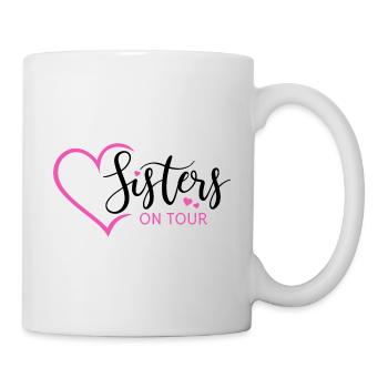 Sister Sisters Siblings Sisters on tour - Mug - white - Right