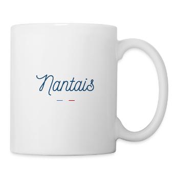 Nantais Bleu Design Français - Mug blanc - blanc - Droite