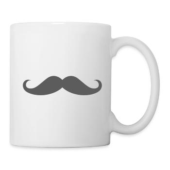 Schnauzbart 18, Schnurrbart, Schnauzer, Bartstyle, - Tasse - Weiß - Rechts