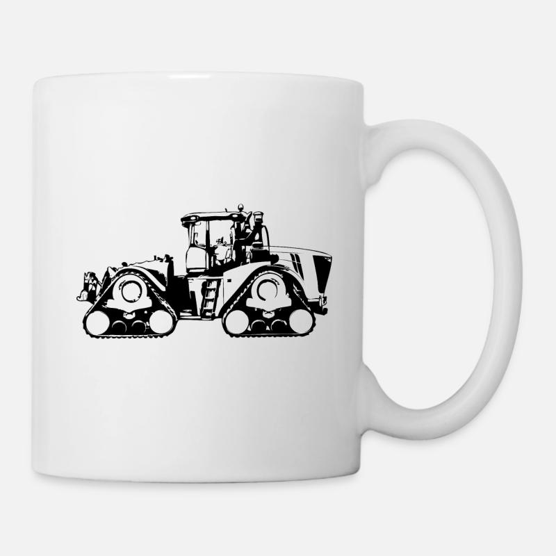 Kettentraktor - Traktor - Schlepper - Tasse - Weiß