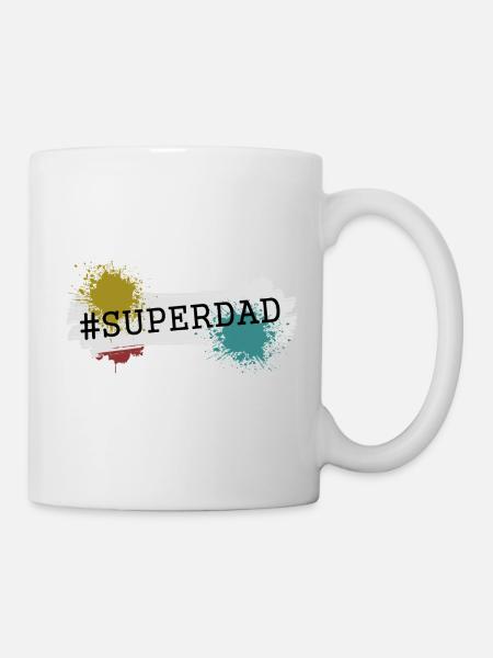 Super-papa - Mug blanc - blanc