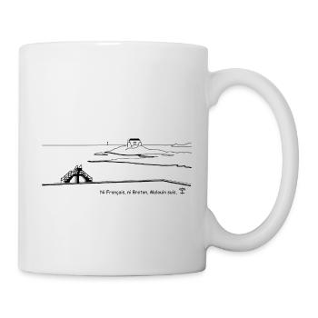 Saint Malo Le Petit Bé par Fidelis - Mug blanc - blanc - Droite
