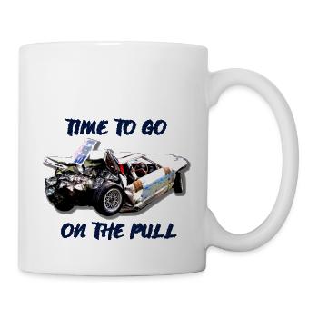Zeit zum Ziehen - Banger Racing - Tasse - Weiß - Rechts