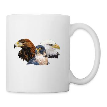 Peregrine Falcon and Eagles - Mug - white - Right