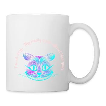 Grinsekatze - Tasse - Weiß - Rechts