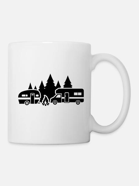 Wohnmobil - Tasse - Weiß