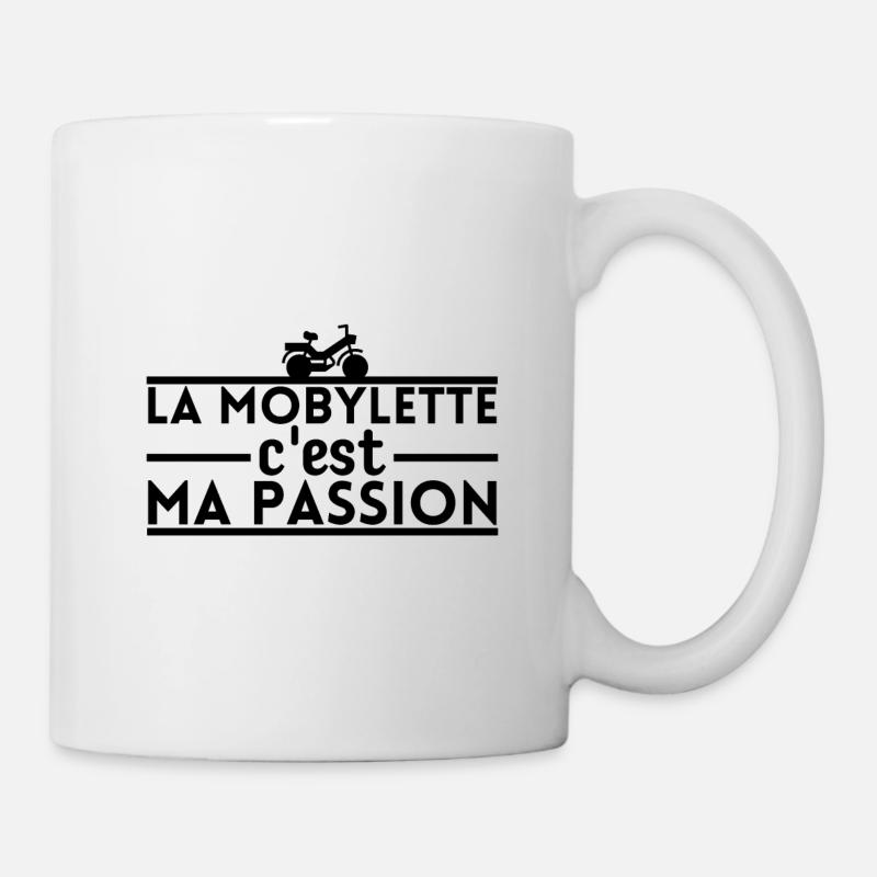La mobylette c'est ma passion - Mug blanc - blanc