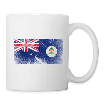 Drapeau des îles Caïmans - Vintage Grunge - Mug blanc - blanc - Droite