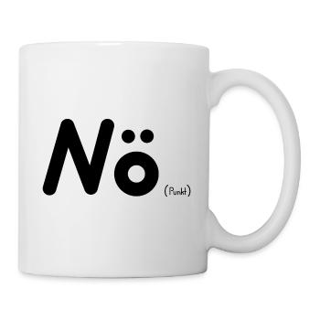 Nö (Punkt) - Spruch - Tasse - Weiß - Rechts