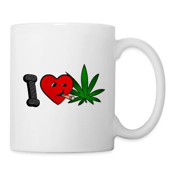 I Love To Smoke Weed - Mug - white - Right