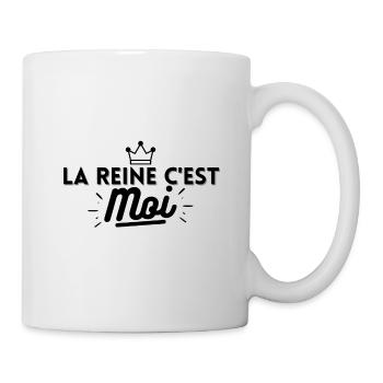 la reine c'est moi. t-shirt reine - Mug blanc - blanc - Droite