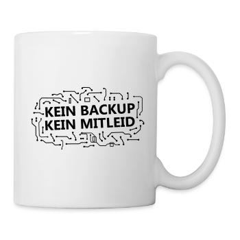 Daten Backup - Computer Admin Informatiker Spruch - Tasse - Weiß - Rechts