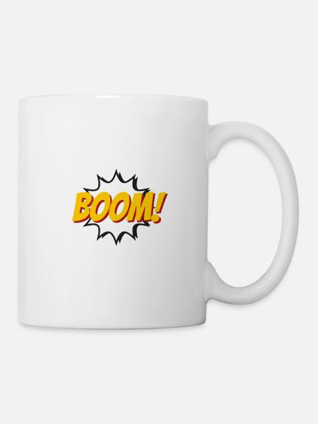 boom. t-shirt boom explosion bd cartoon comic - Mug blanc - blanc