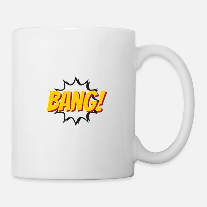 - Bang. t Shirt bang comic comic comics comics - Tasse - Weiß