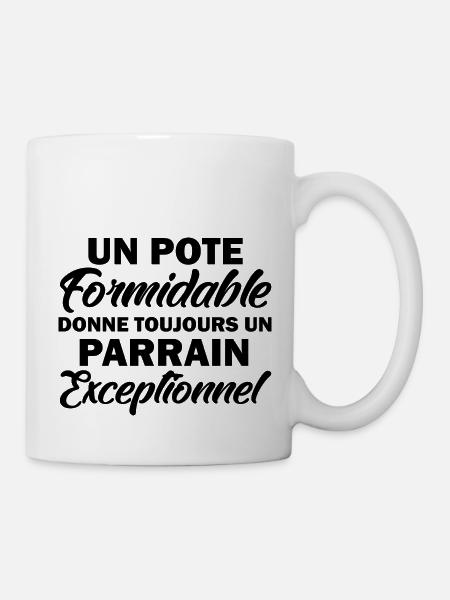 un pote formidable donne un parrain exceptionnel - Mug blanc - blanc