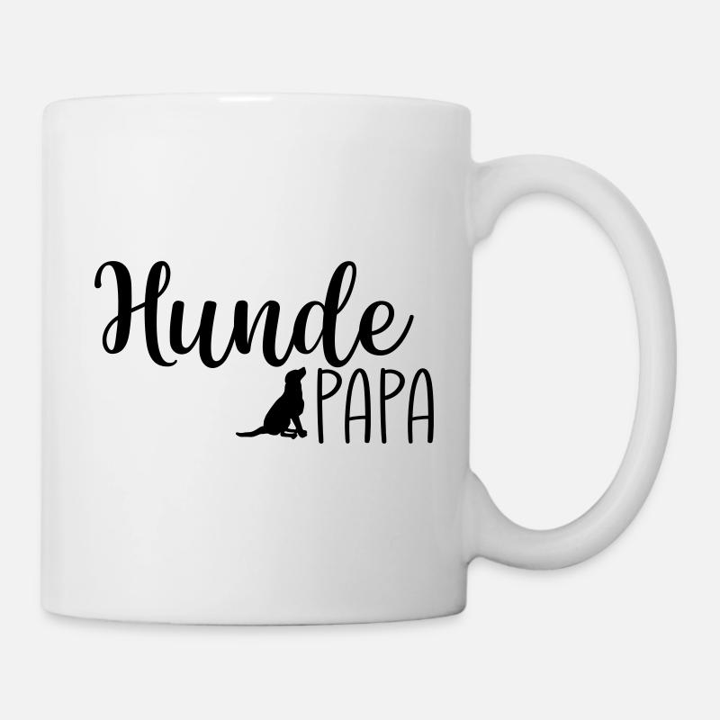 Hundepapa - Tasse - Weiß