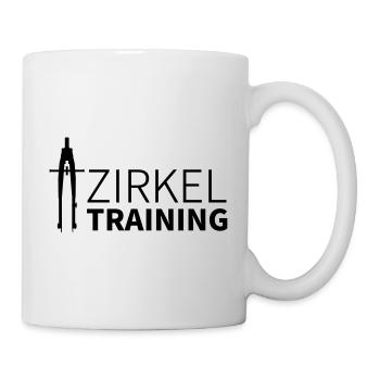Zirkel Training mit Vector Farbe frei wählbar - Tasse - Weiß - Rechts