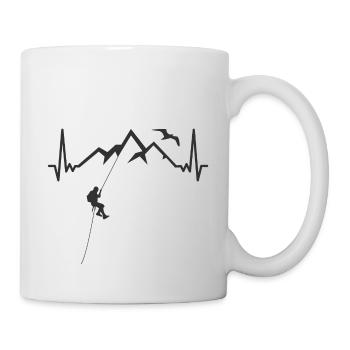 Wandern Klettern Berge - Climbing Mountains EKG - Tasse - Weiß - Rechts