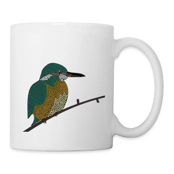 Eisvogel - Tasse - Weiß - Rechts