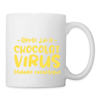 Chocolat Virus - Mug blanc - blanc - Droite