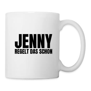Jenny Name Lustiger Spruch Frau Frauen Damen Dame - Tasse - Weiß - Rechts