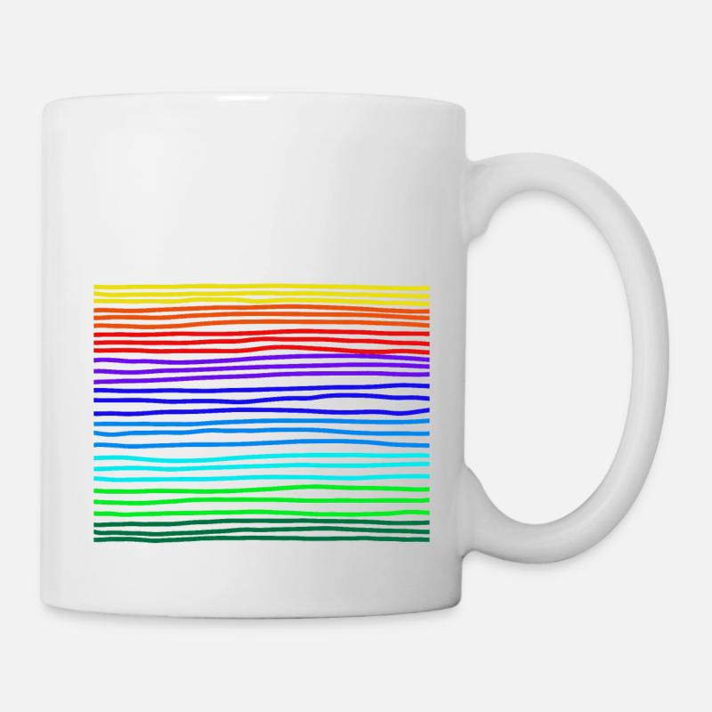 rainbow - Tasse - Weiß