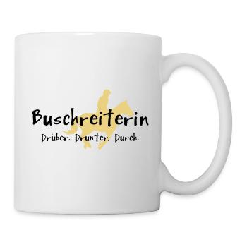 Buschreiterin - Tasse - Weiß - Rechts