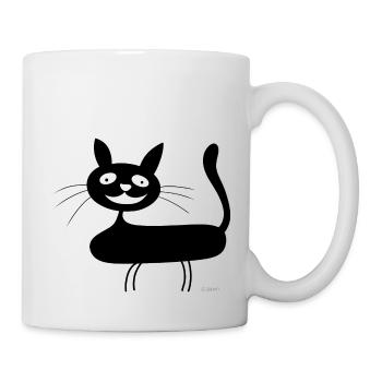 Cat - Tasse - Weiß - Rechts