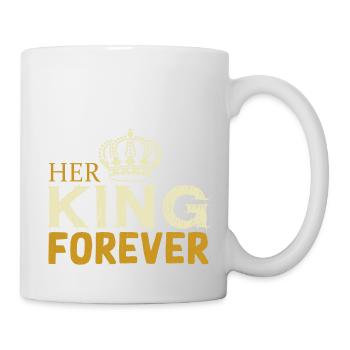 Her King forever - Tasse - Weiß - Rechts