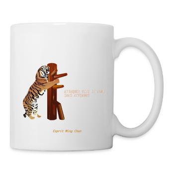 Wing chun Tiger - Tasse - Weiß - Rechts