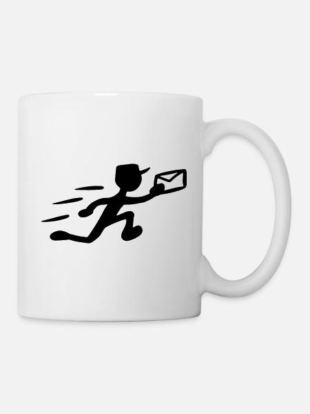 Postiers livreurs coursier facteur l’idée de cadeau - Mug blanc - blanc