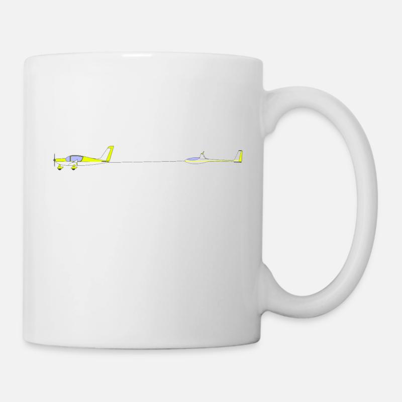 Tracteurs avion avion planeur - Mug blanc - blanc