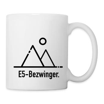 E5 Bezwinger - für Alpenüberquerer - Tasse - Weiß - Rechts