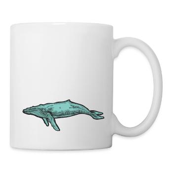 baleines mer poisson eau mer mer cachalot - Mug blanc - blanc - Droite