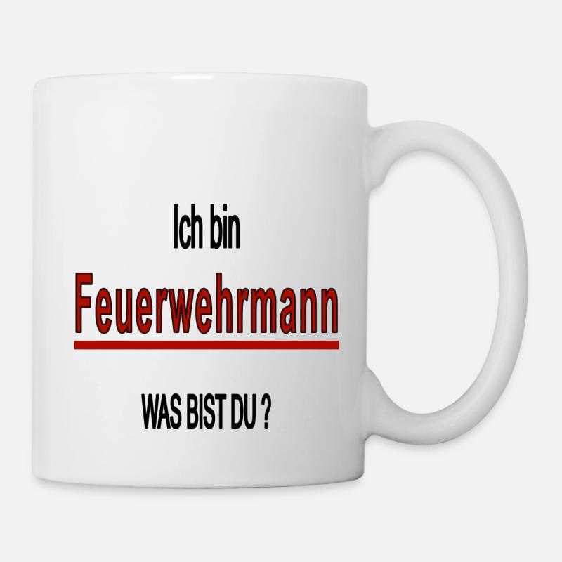 ich bin ein Feuerwehrmann - Tasse - Weiß
