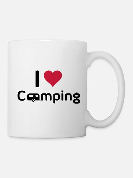 I love Camping - Mug blanc - blanc