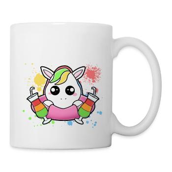 Baby Unicorn with Floating Tires - Mug - white - Right