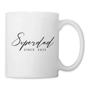 Superdad Père Papa since 2022 Sort - Mug blanc - blanc - Droite