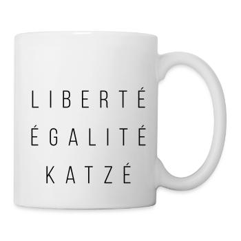 Liberté Égalité Katzé - Farbwechsel - Tasse - Weiß - Rechts