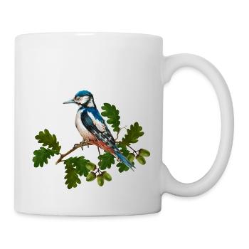 Bunte Vogel - Tasse - Weiß - Rechts