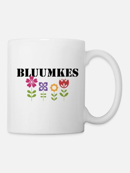 buntes Design bluumkes Brabant - Tasse - Weiß