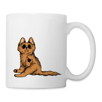 Lustige Katzen 2 - Tasse - Weiß - Rechts