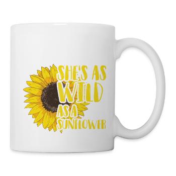 It is as wild as a sunflower. - Mug - white - Right