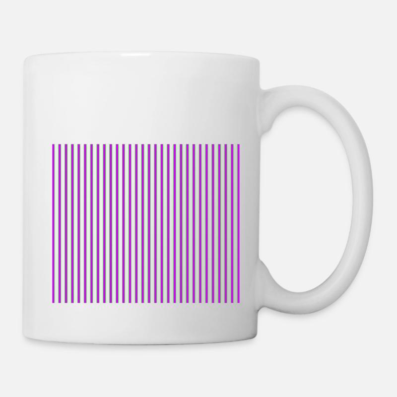 Hoodie personnalisé d’art de modèle vertical violet de modèle - Mug blanc - blanc