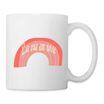 La vie en rose - Mug blanc - blanc - Droite