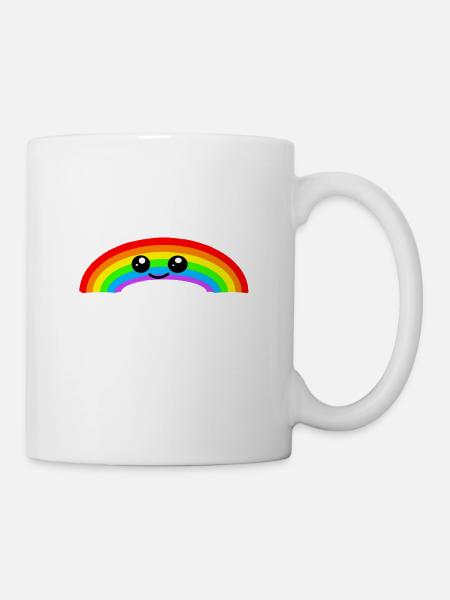 Arc-en-ciel - Mug blanc - blanc