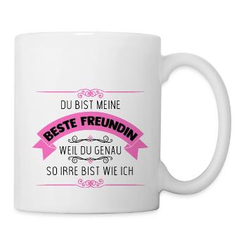 Beste Freundin Teil Lebens Komplizien Partnerlook - Tasse - Weiß - Rechts