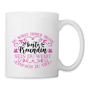 Partnerlook Beste Freundinnen - Tasse - Weiß - Rechts