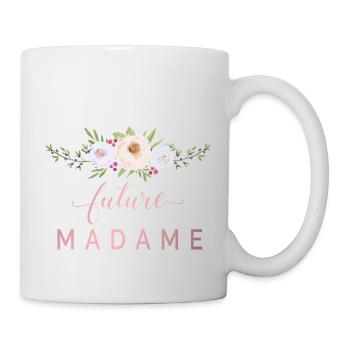 Blumen Future Madame personalisierbar - Tasse - Weiß - Rechts